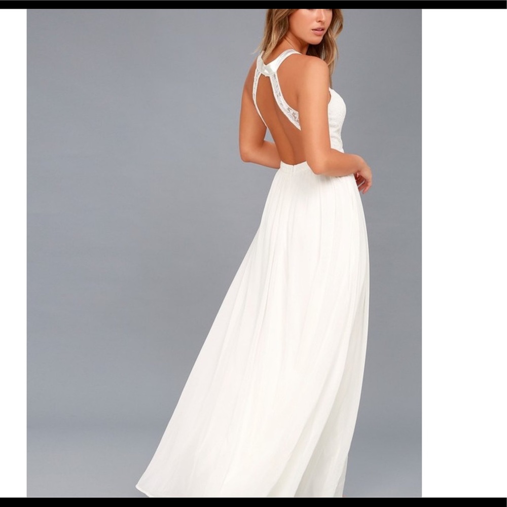 Wedding dress with the tag